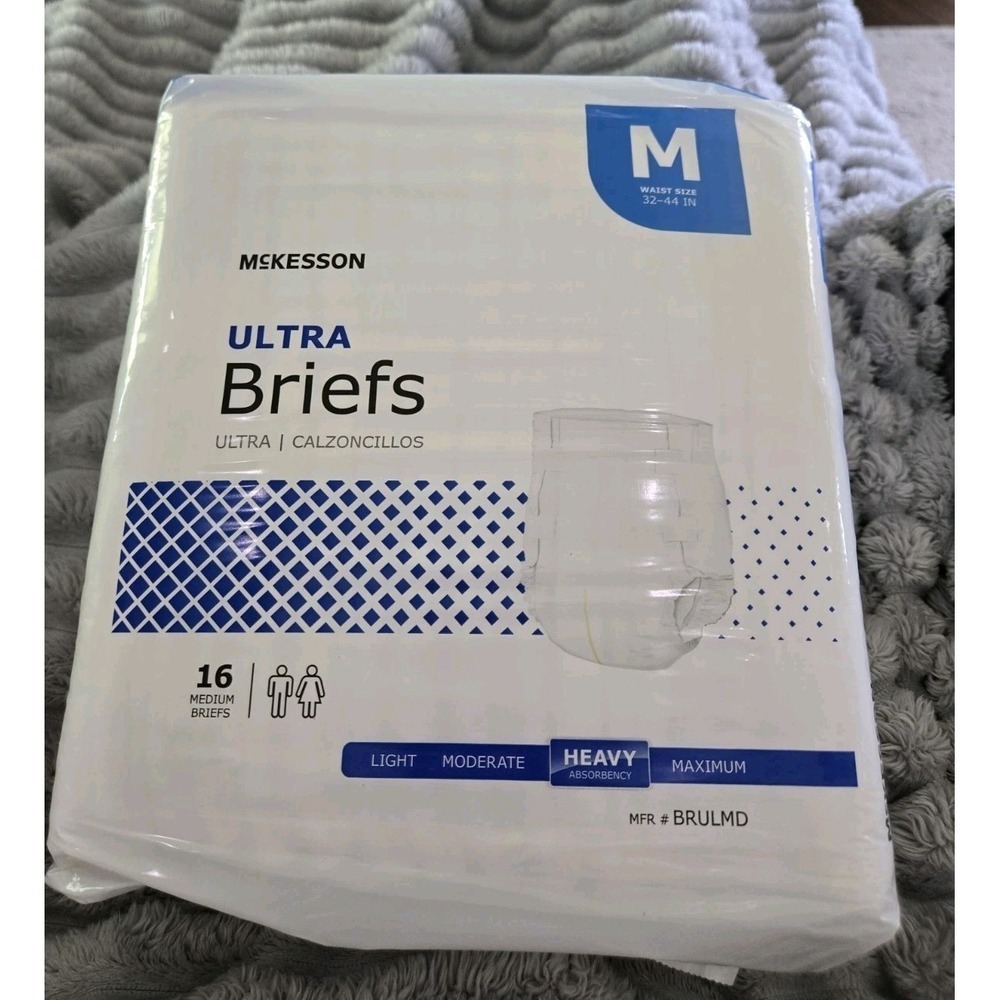 McKesson Ultra Briefs Heavy Absorbency Medium 32-44" 16 Count BRULMD Unisex